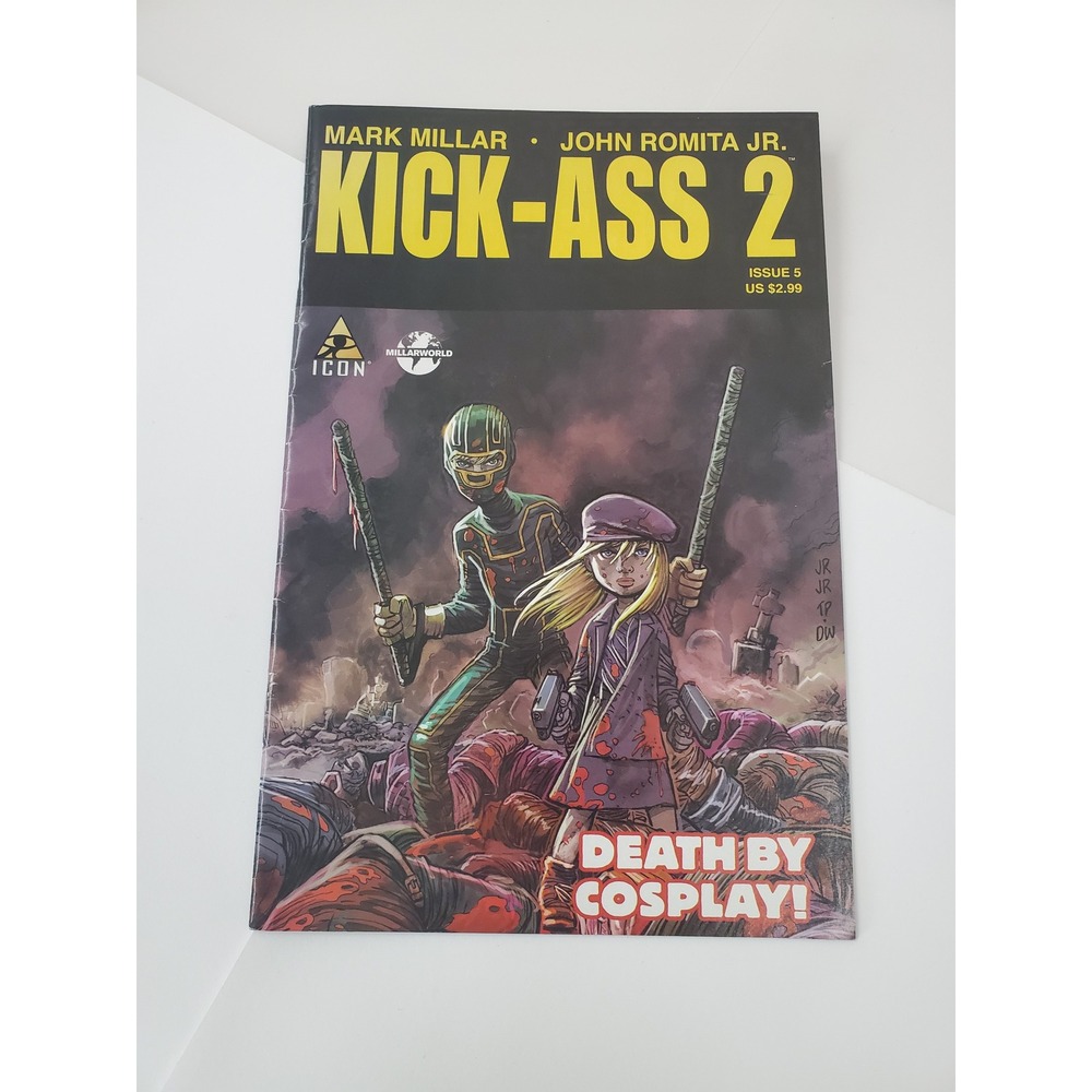 Kick-Ass 2 #5 Comic Marvel Icon 2012 Mark Millar John Romita Jr Death By Cosplay